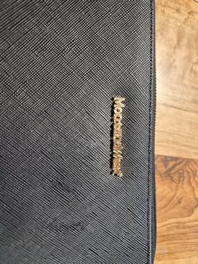 Montana West Black Wallet with Gold Logo